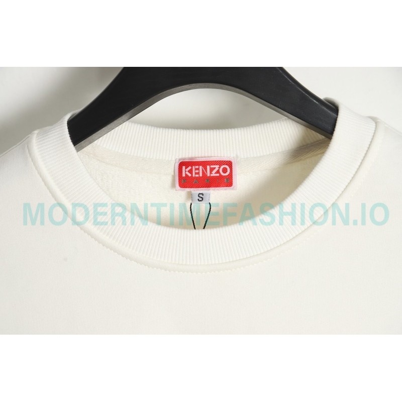 Kenzo - 23FW Elephant Print Crew Neck Hoodie