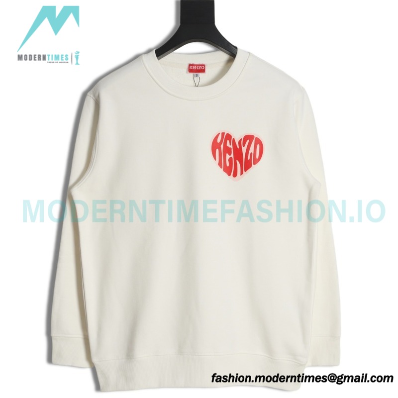 Kenzo - 23FW Big Love Printed Crew-neck Hoodie