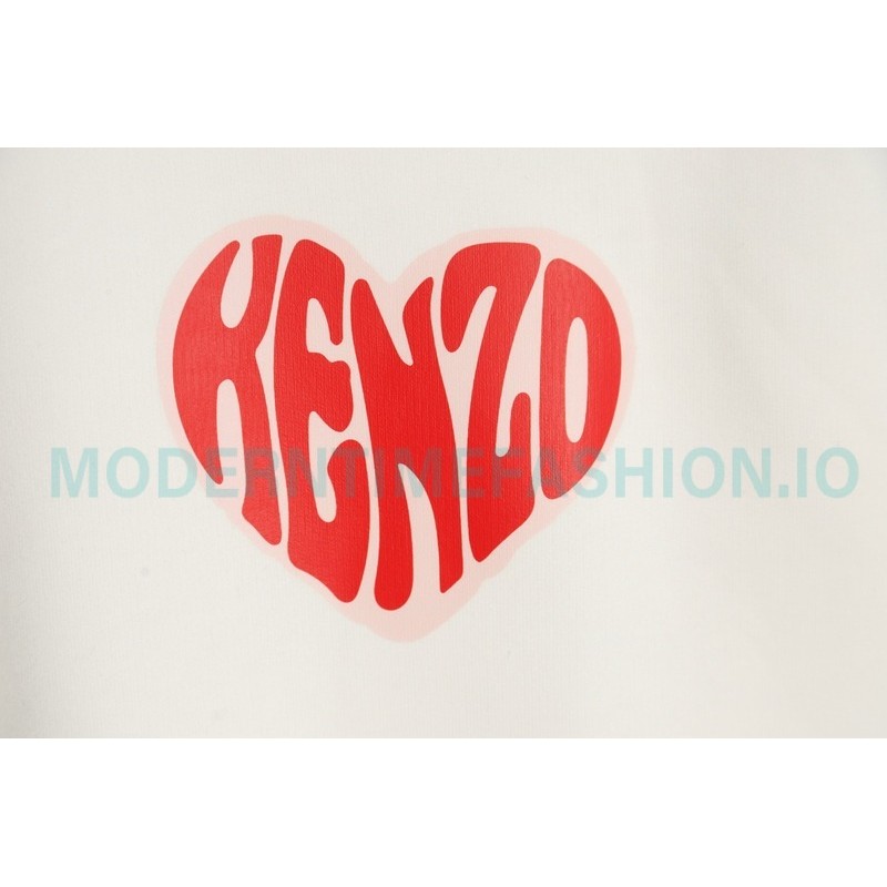 Kenzo - 23FW Big Love Printed Crew-neck Hoodie
