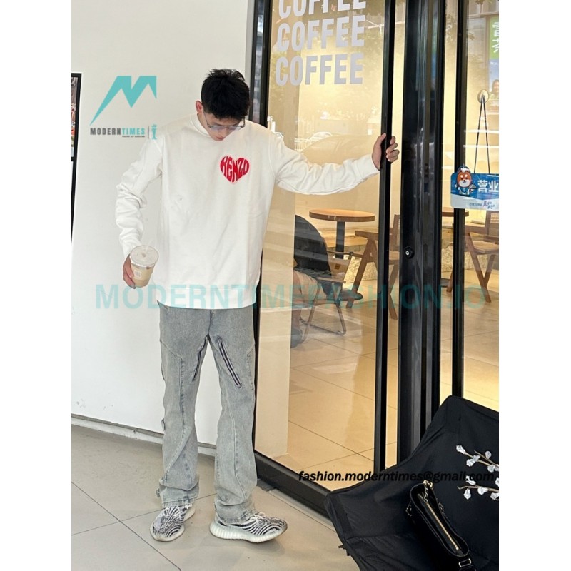 Kenzo - 23FW Big Love Printed Crew-neck Hoodie