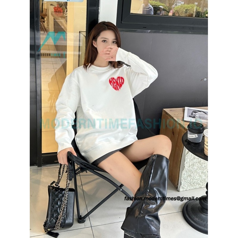 Kenzo - 23FW Big Love Printed Crew-neck Hoodie