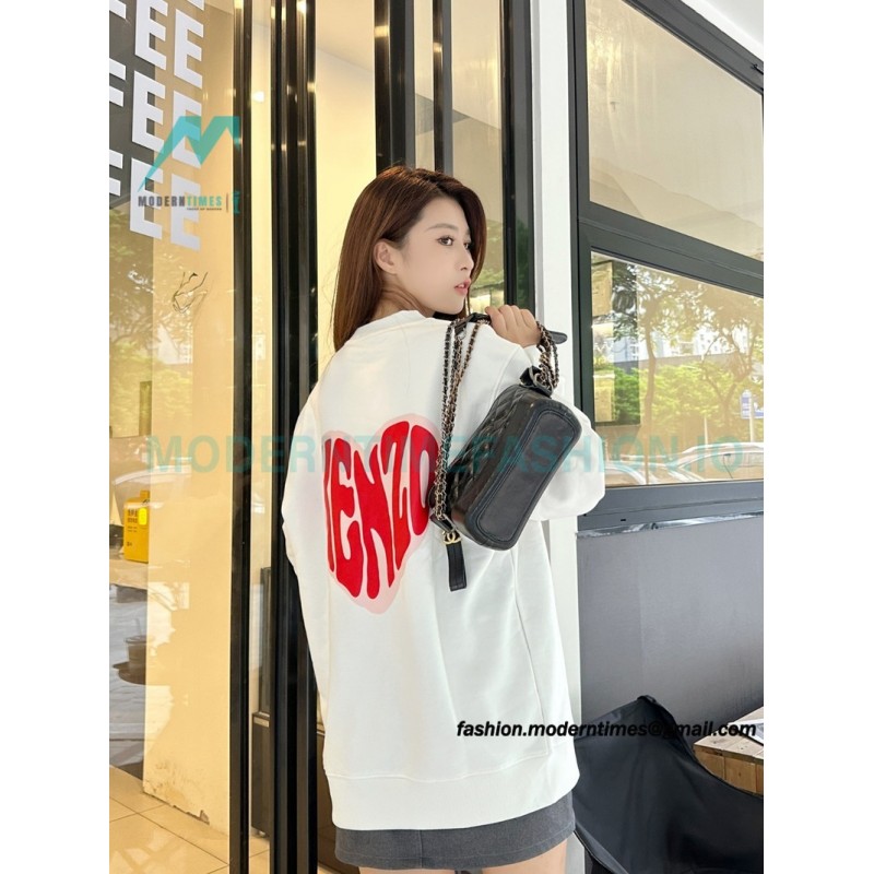 Kenzo - 23FW Big Love Printed Crew-neck Hoodie