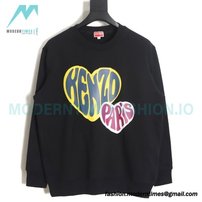 Kenzo - 23FW Big Love Printed Crew-neck Hoodie