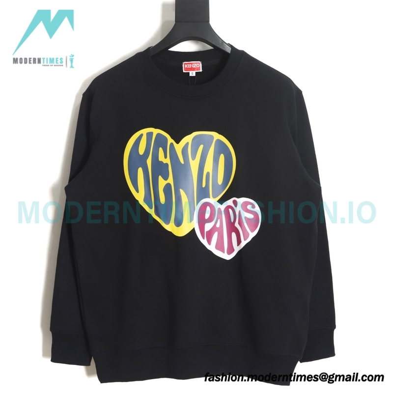 Kenzo - 23FW Big Love Printed Crew-neck Hoodie