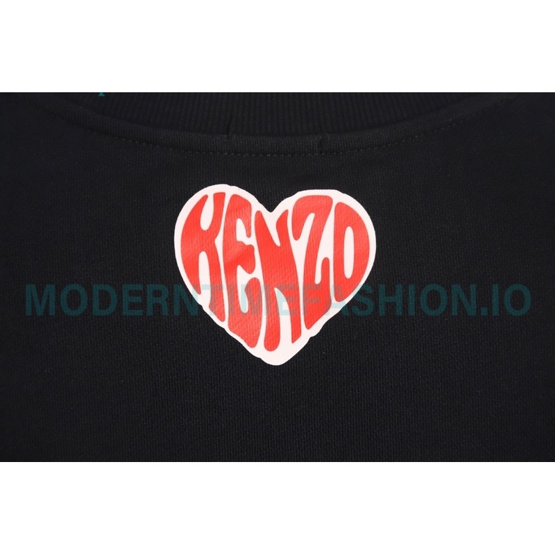 Kenzo - 23FW Big Love Printed Crew-neck Hoodie