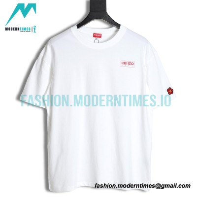 Kenzo - Nigo Co-branded Square Letter-print Embroidered Short-sleeved T-shirt