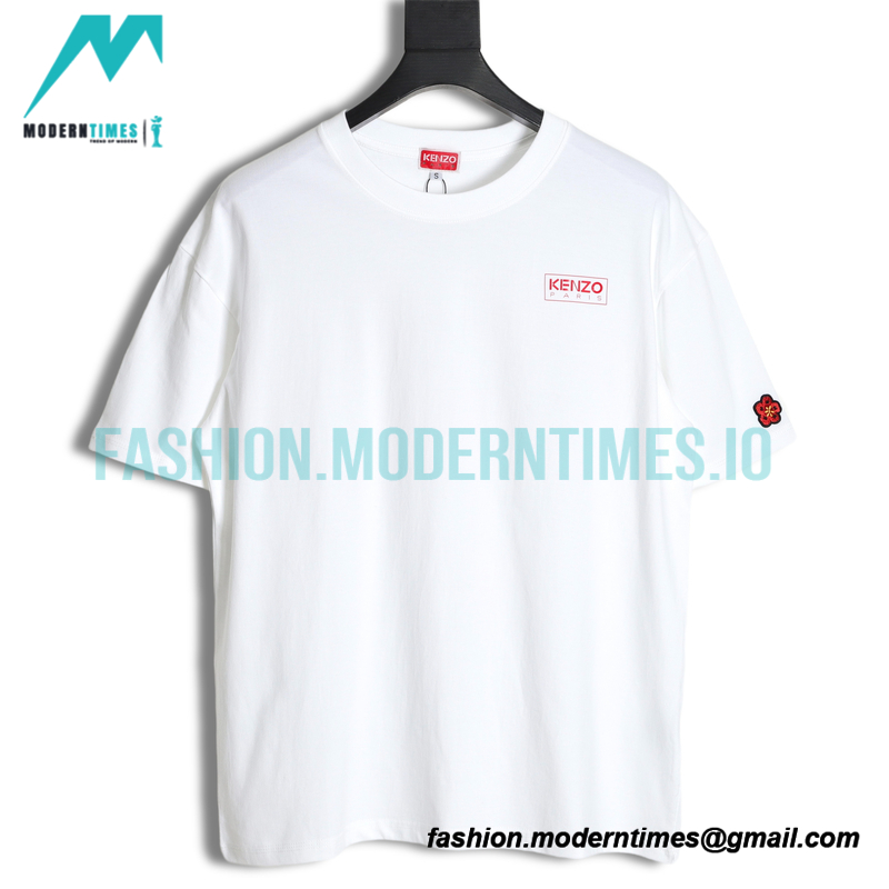 Kenzo - Nigo Co-branded Square Letter-print Embroidered Short-sleeved T-shirt
