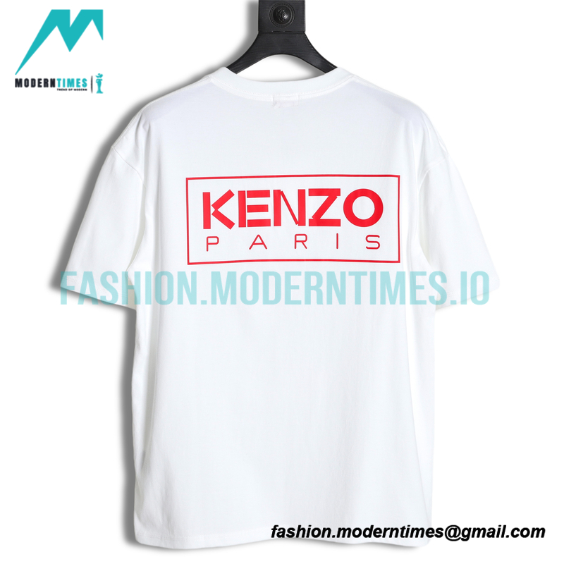 Kenzo - Nigo Co-branded Square Letter-print Embroidered Short-sleeved T-shirt