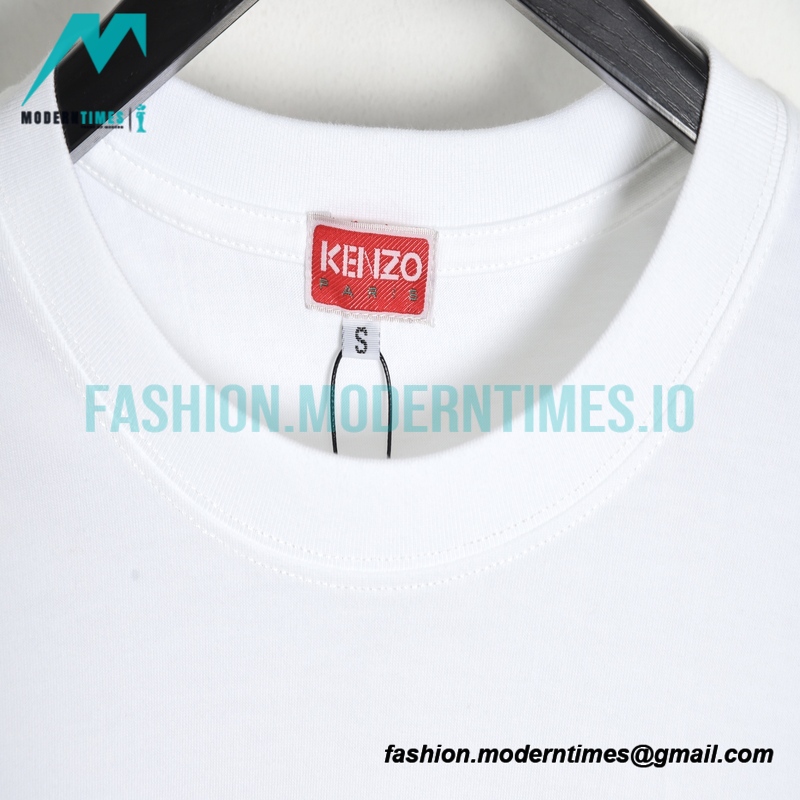 Kenzo - Nigo Co-branded Square Letter-print Embroidered Short-sleeved T-shirt