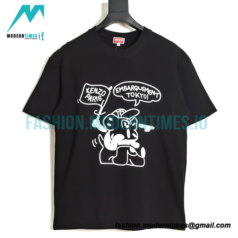 Kenzo - Nigo Co-branded Cartoon Print Short-sleeved T-shirt