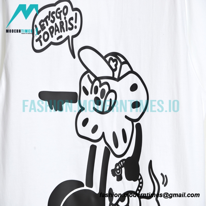 Kenzo - Nigo Co-branded Cartoon Print Short-sleeved T-shirt