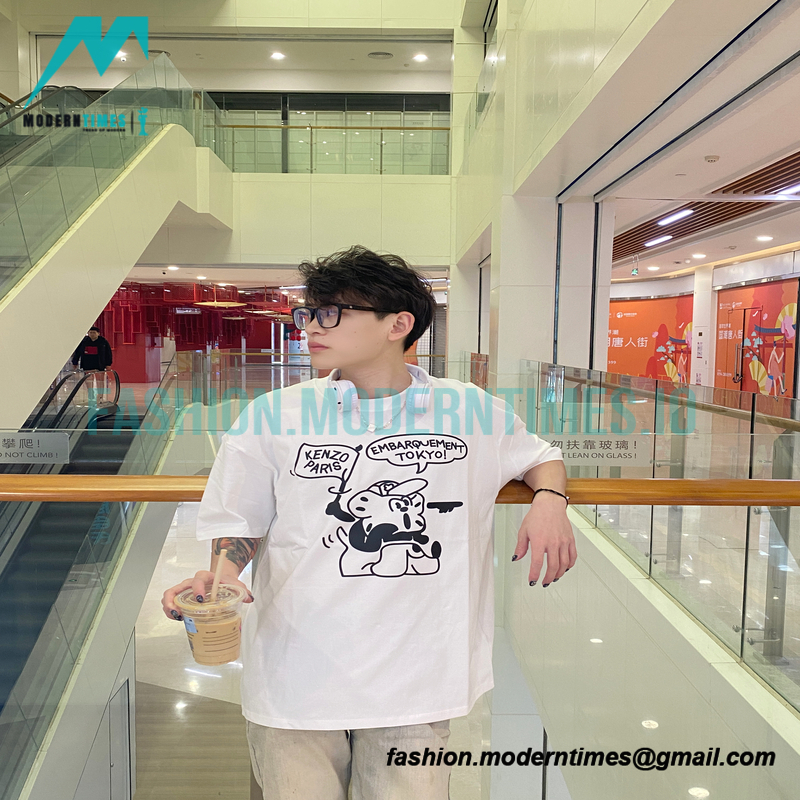 Kenzo - Nigo Co-branded Cartoon Print Short-sleeved T-shirt