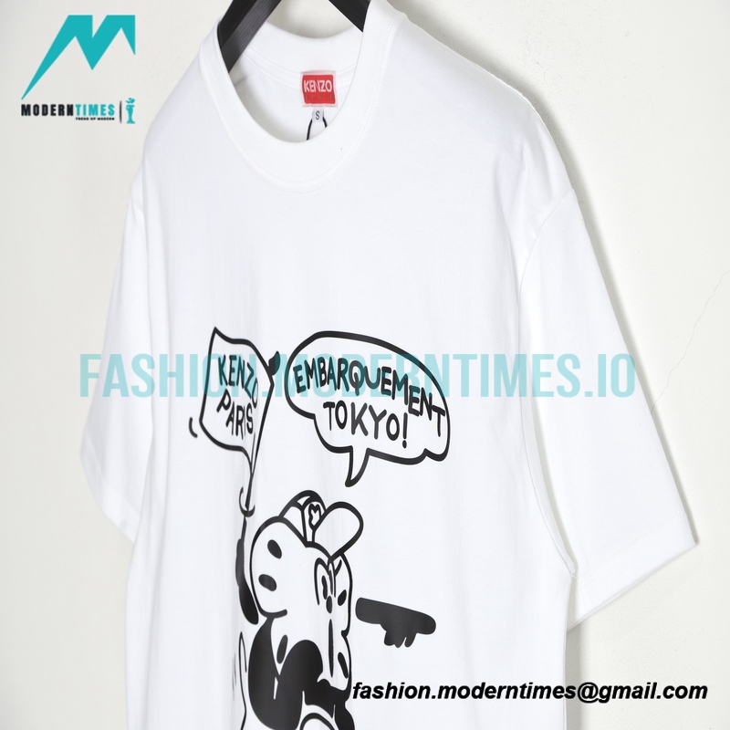 Kenzo - Nigo Co-branded Cartoon Print Short-sleeved T-shirt