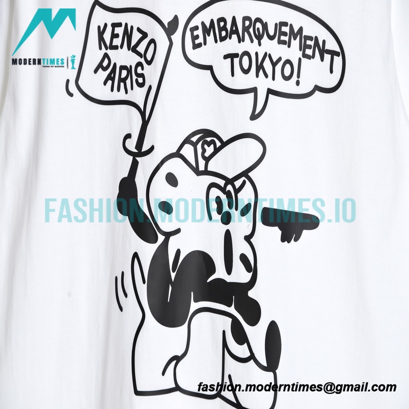 Kenzo - Nigo Co-branded Cartoon Print Short-sleeved T-shirt