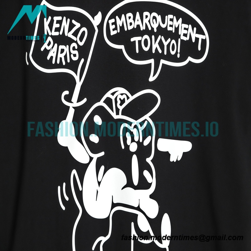 Kenzo - Nigo Co-branded Cartoon Print Short-sleeved T-shirt
