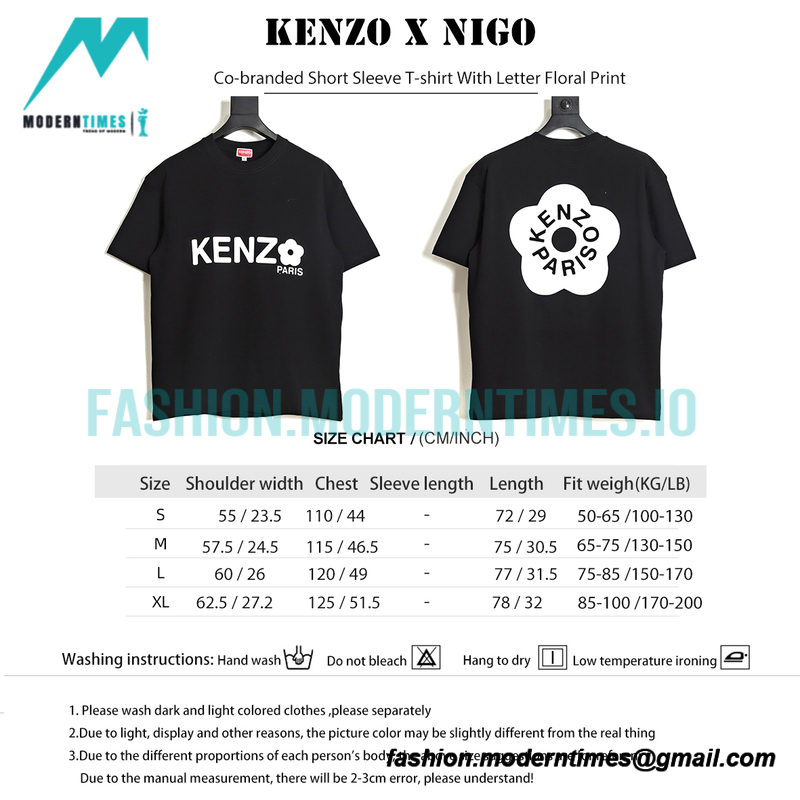 Kenzo - Nigo Co-branded Short Sleeve T-shirt With Letter Floral Print