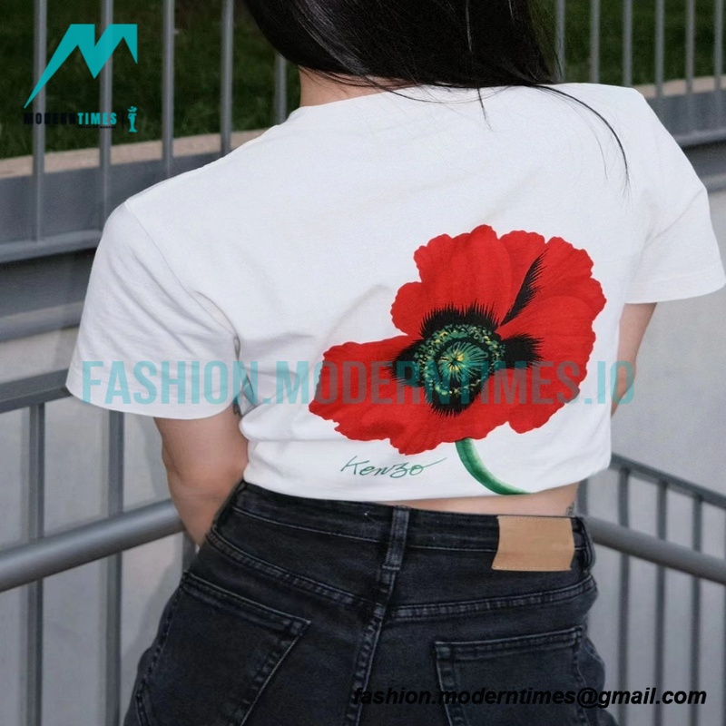 Kenzo - Nigo Co-branded Crabapple Flower Short-sleeved T-shirt