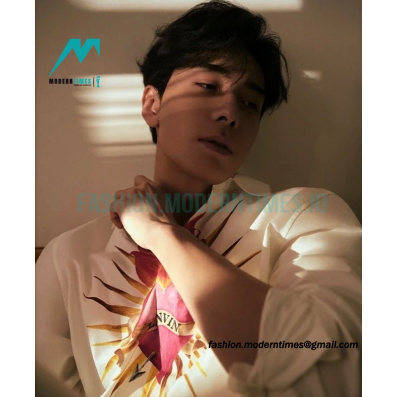 Lanvin - 22FW Flame Love Printed Long-sleeved Shirt