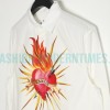 Lanvin - 22FW Flame Love Printed Long-sleeved Shirt