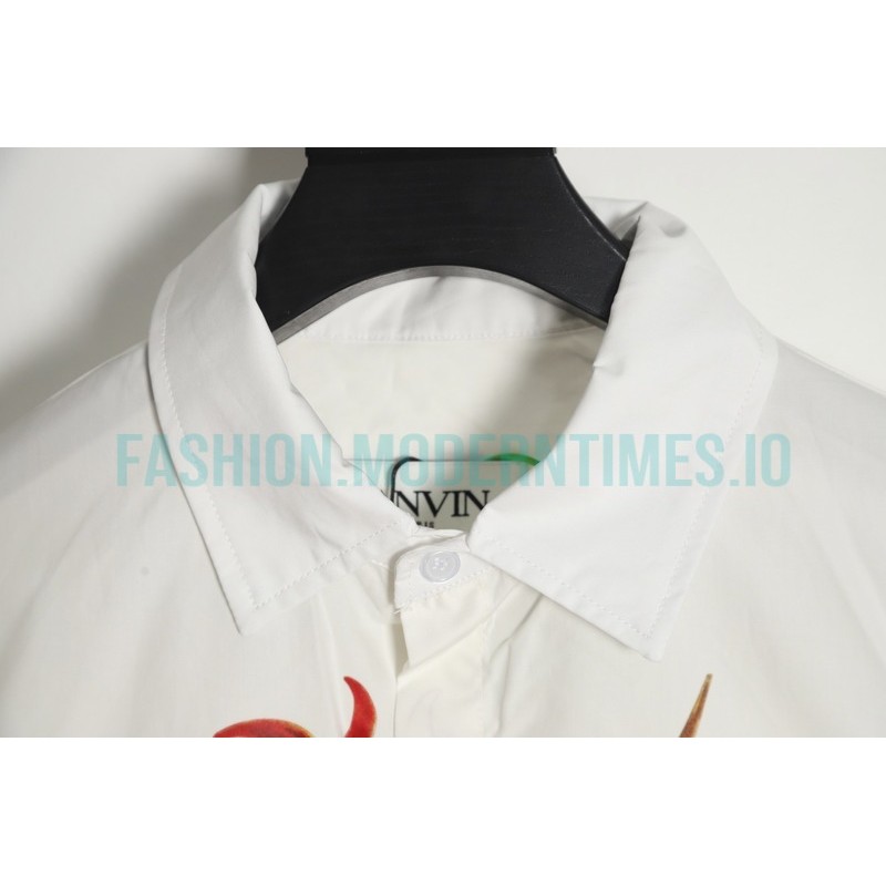 Lanvin - 22FW Flame Love Printed Long-sleeved Shirt