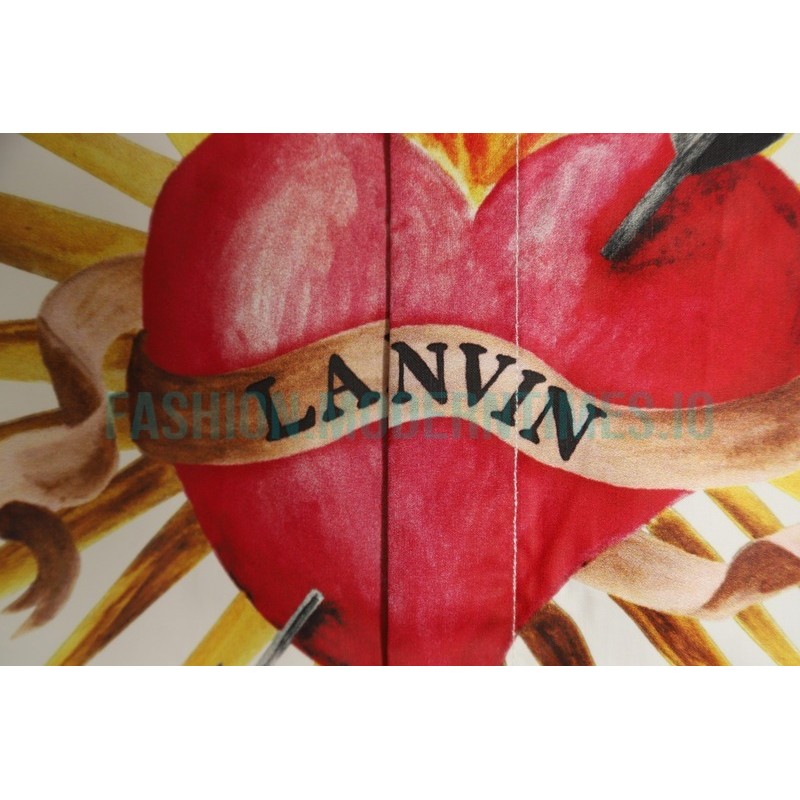 Lanvin - 22FW Flame Love Printed Long-sleeved Shirt
