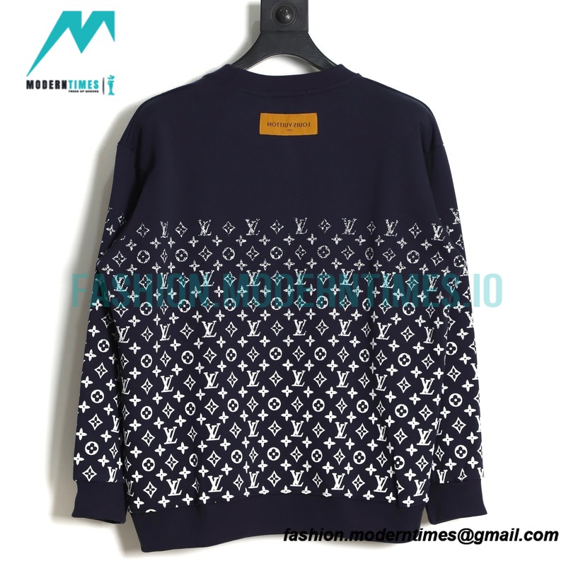 Louis Vuitton - 23ss New Color Star Gradient Full Print Round Neck Hoodie
