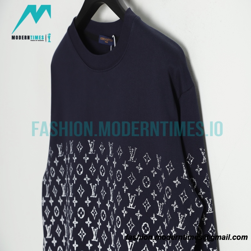 Louis Vuitton - 23ss New Color Star Gradient Full Print Round Neck Hoodie