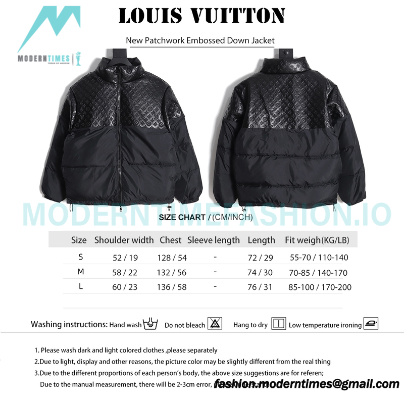 Louis Vuitton - New Patchwork Embossed Down Jacket