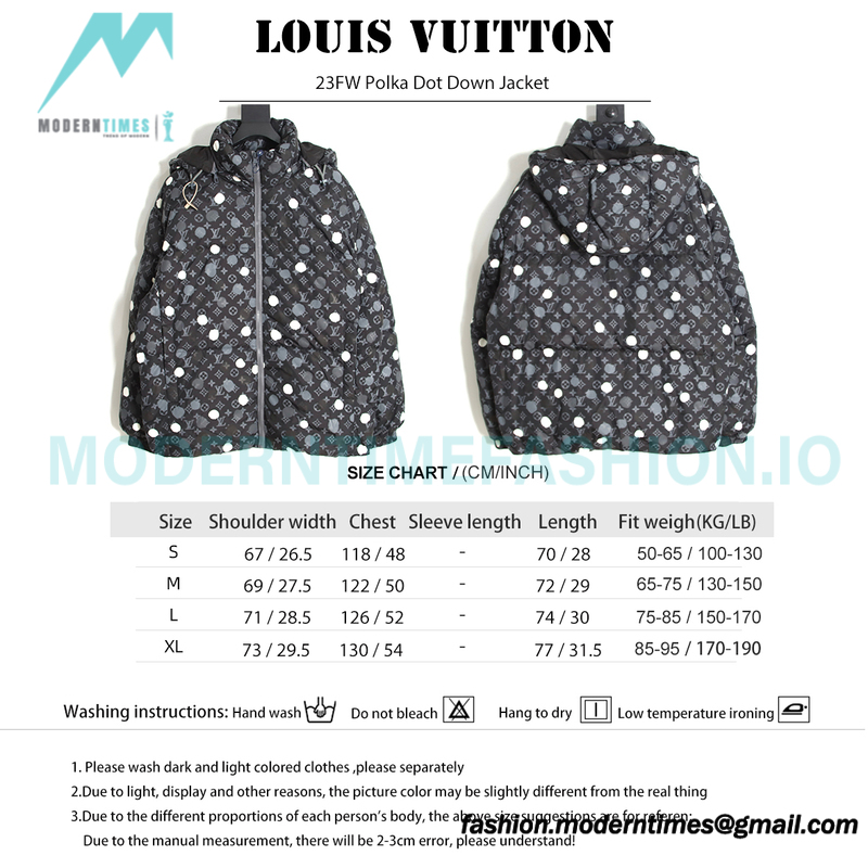 Louis Vuitton - Yayoi Kusama 23FW Polka Dot Down Jacket