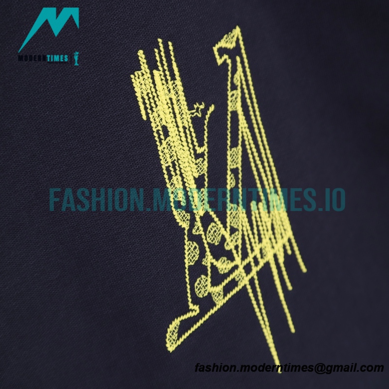 Louis Vuitton - 23ss Embroidered Pattern Crew-neck Hoodie