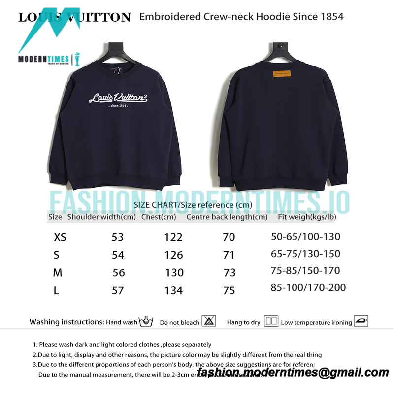 Louis Vuitton - Embroidered Crew-neck Hoodie Since 1854