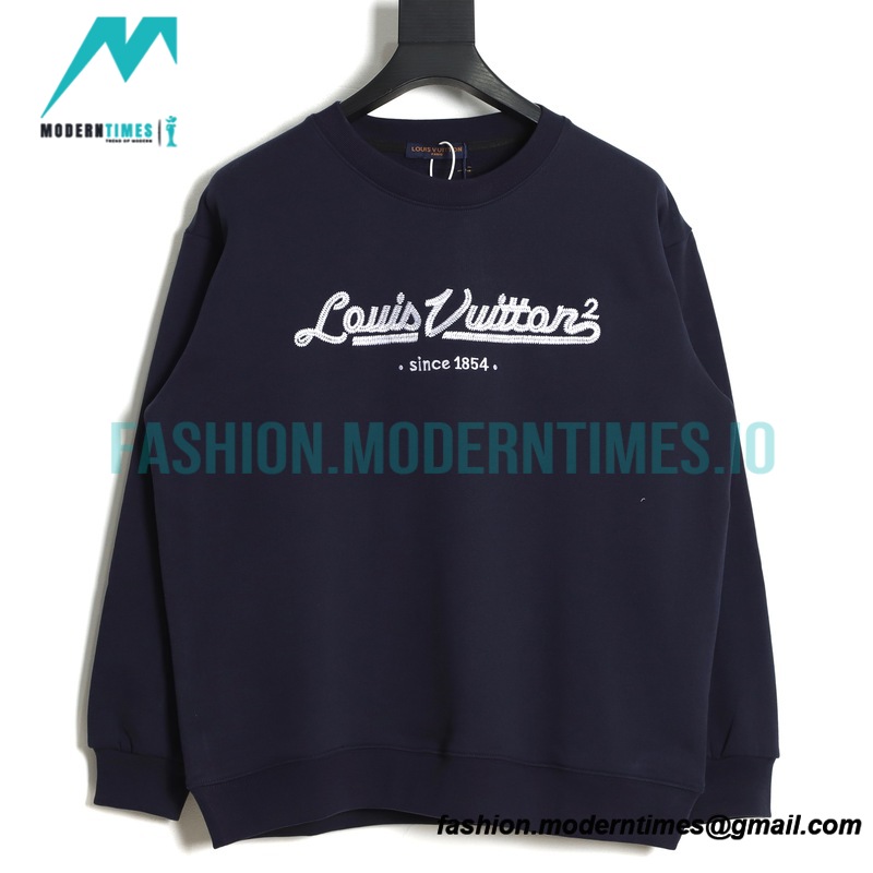 Louis Vuitton - Embroidered Crew-neck Hoodie Since 1854