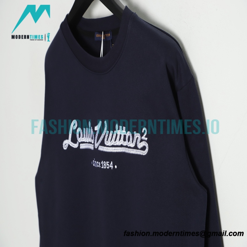 Louis Vuitton - Embroidered Crew-neck Hoodie Since 1854