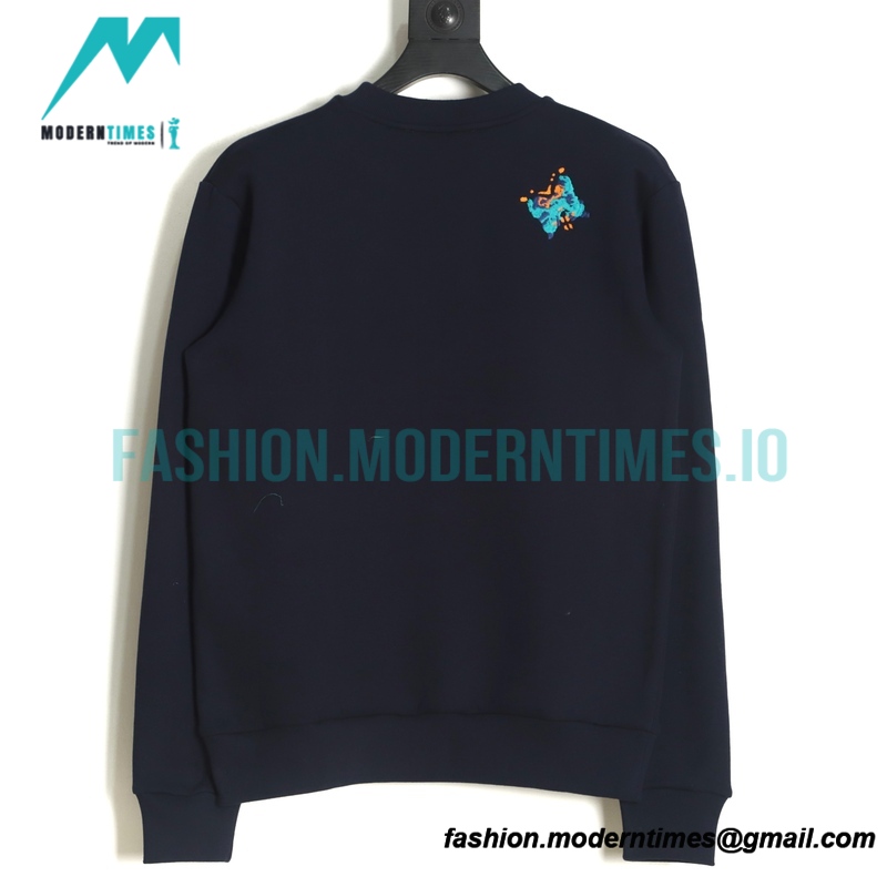 Louis Vuitton - 22FW Butterfly Embroidered Crew Neck Hoodie