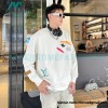Louis Vuitton - 23FW Colorful Eye Print Crewneck Hoodie