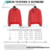 Louis vuitton - Supreme Co-brand Full Print Red Hoodie