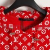 Louis vuitton - Supreme Co-brand Full Print Red Hoodie
