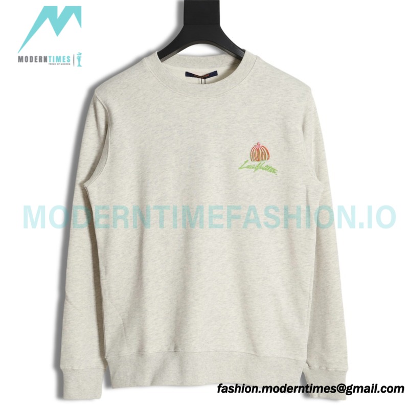 Louis Vuitton - Pumpkin Letter Crewneck Hoodie