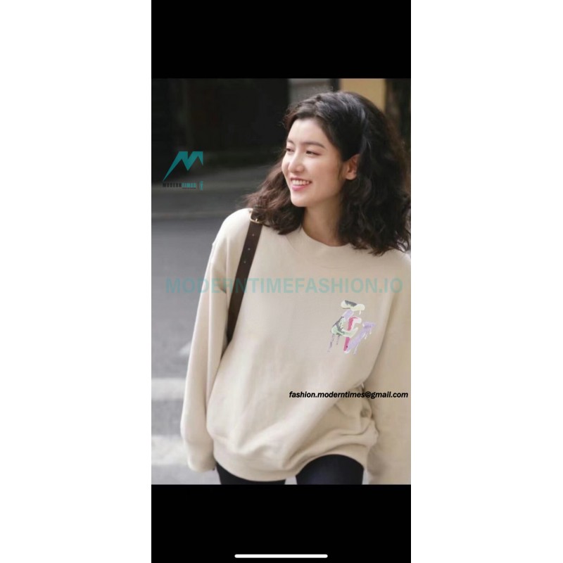Louis Vuitton - 23FW Graffiti Letter Printed Crewneck Hoodie