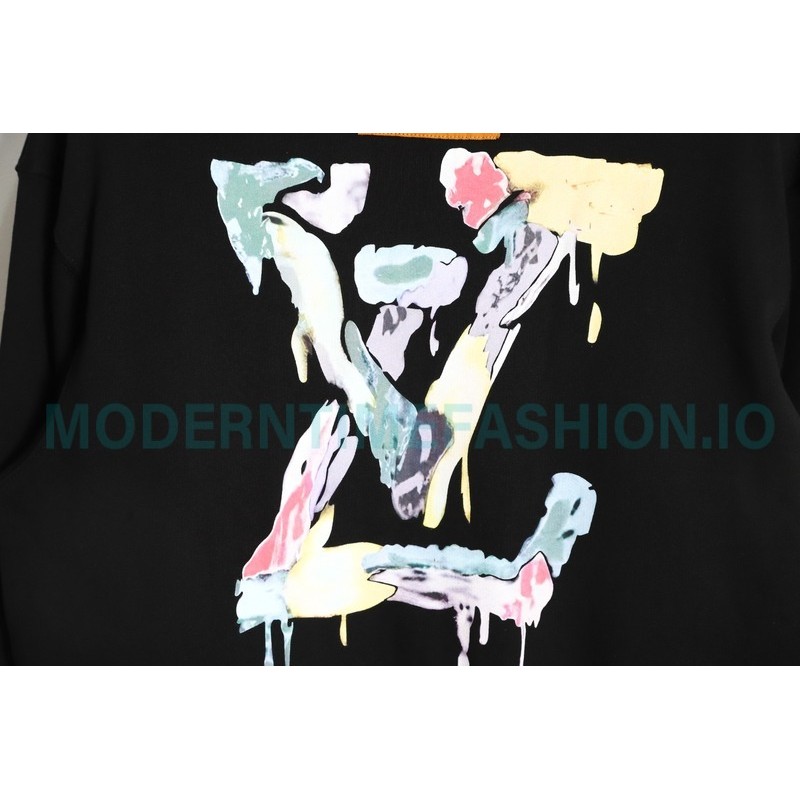 Louis Vuitton - 23FW Graffiti Letter Printed Crewneck Hoodie