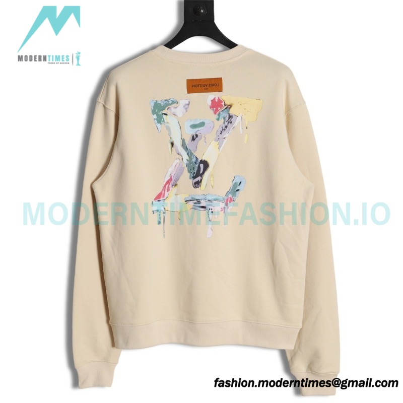 Louis Vuitton - 23FW Graffiti Letter Printed Crewneck Hoodie