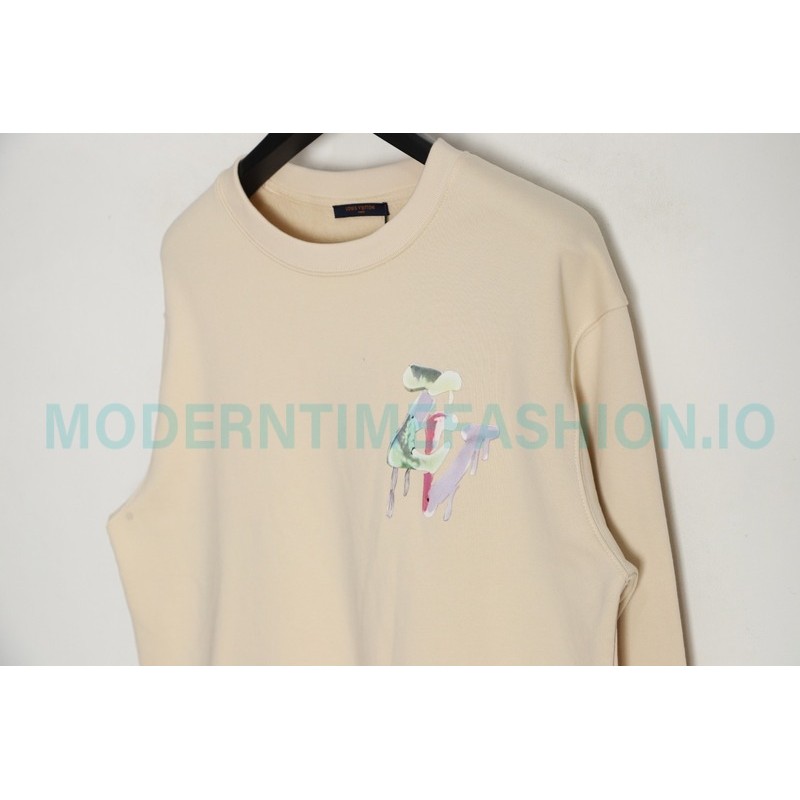 Louis Vuitton - 23FW Graffiti Letter Printed Crewneck Hoodie