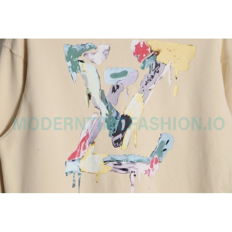 Louis Vuitton - 23FW Graffiti Letter Printed Crewneck Hoodie
