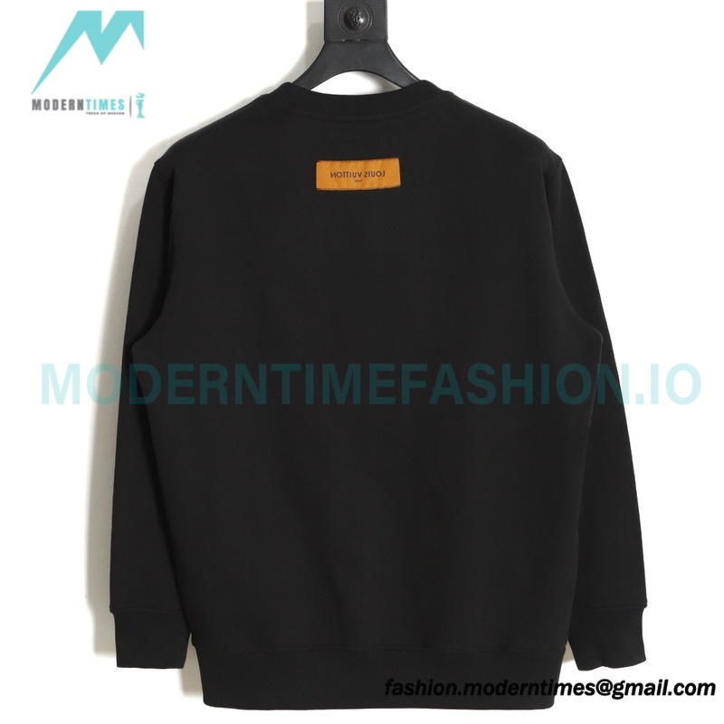 Louis Vuitton - 23FW  Pin Embroidered Crewneck Hoodie