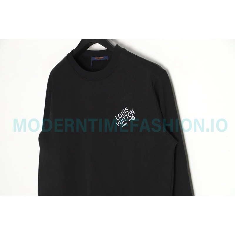 Louis Vuitton - 23FW  Pin Embroidered Crewneck Hoodie