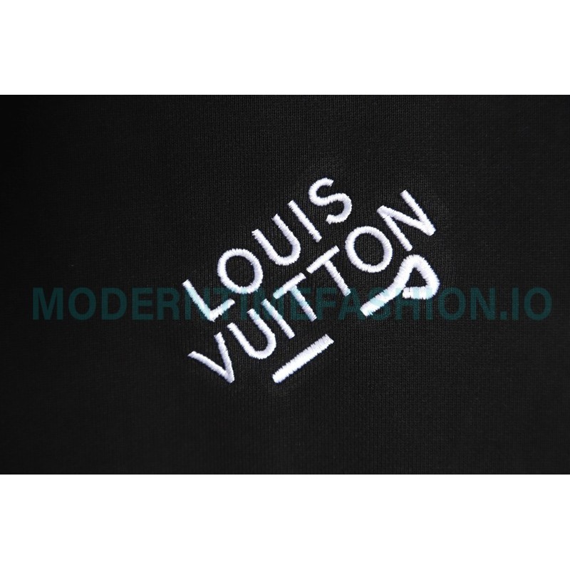 Louis Vuitton - 23FW  Pin Embroidered Crewneck Hoodie