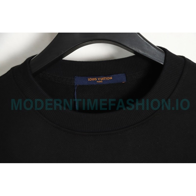 Louis Vuitton - 23FW  Pin Embroidered Crewneck Hoodie