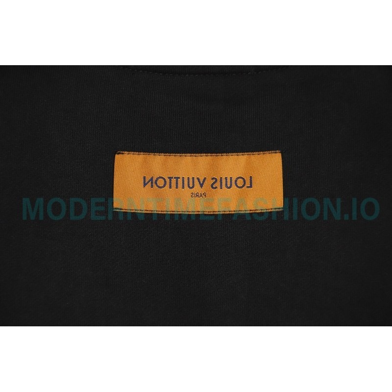 Louis Vuitton - 23FW  Pin Embroidered Crewneck Hoodie