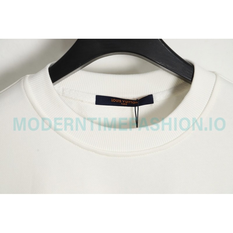 Louis Vuitton - 23FW  Pin Embroidered Crewneck Hoodie