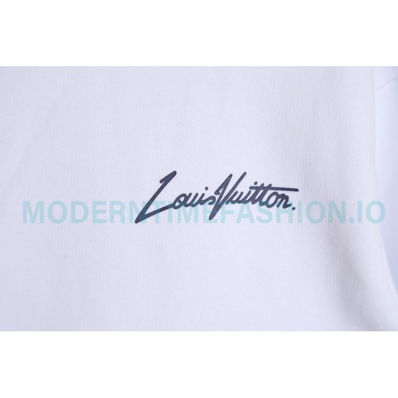 Louis Vuitton - Yayoi Kusama 23ss Pumpkin Print Cotton Crewneck Hoodie
